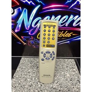 Aiwa RC-ZAS02 Remote Control Unit Gray Gold for Audio Systems Tested